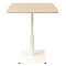 Стол Lovko Ibiza Soft light Белый металл/дуб ДСП текстура 70x70 см-1-thumb