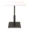 Стол Lovko Ibiza Soft light Черный металл/белый ДСП текстура 70x70 см-1-thumb