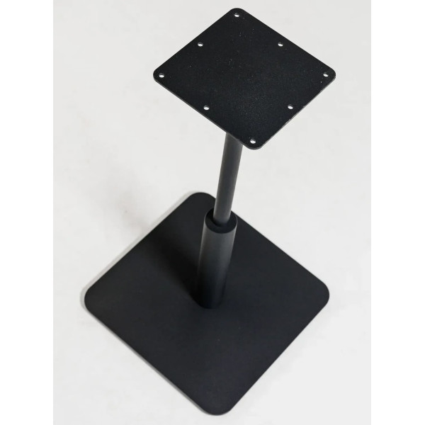 Стол Lovko Ibiza Soft light Черный металл/дуб ДСП текстура 70x70 см-3