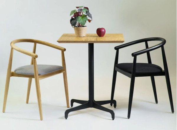 Стол Lovko Leo Натуральный/черный 70x70 см-2