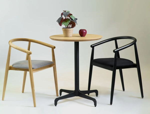 Стол Lovko Leo Натуральный/черный d-70 см-1