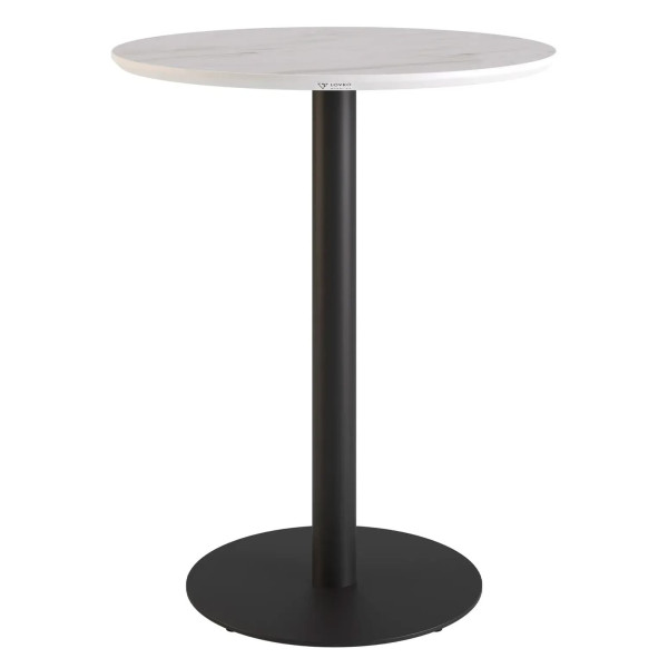 Стол Lovko Soul HPL Arpa 3346 Ker Белый/черный d-60 см-0
