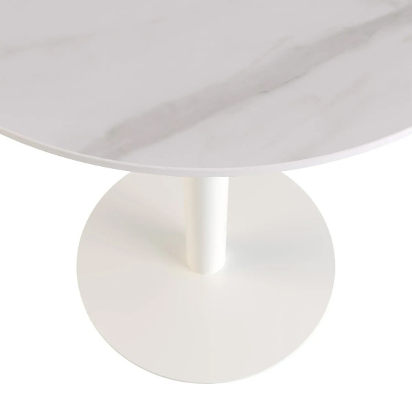 Стіл Lovko Soul HPL Arpa 3346 Ker Білий/білий d-60 см-1