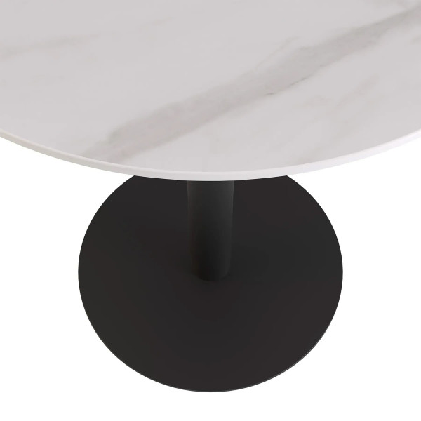 Стол Lovko Soul HPL Arpa 3346 Ker Белый/черный d-60 см-1