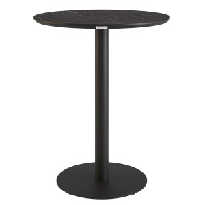 Стіл Lovko Soul HPL Egger F206 Чорний/чорний d-60 см