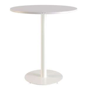 Стіл Lovko Soul light Білий метал/білий ДСП текстура d-70 см
