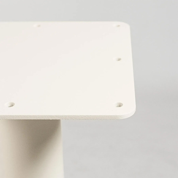 Стол Lovko Soul light Белый металл/черный ДСП текстура d-70 см-3