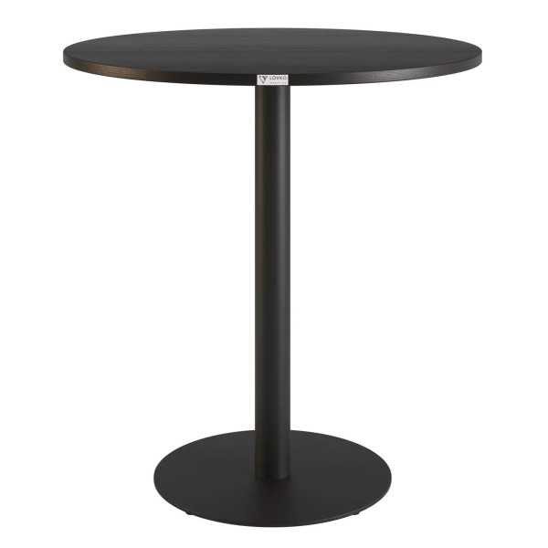 Стіл Lovko Soul light Чорний метал/чорний ДСП текстура d-70 см-0