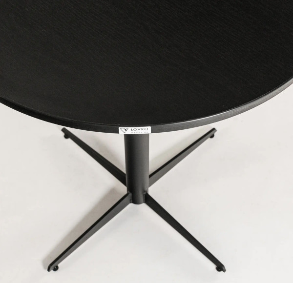 Стол Lovko Spring Черный ДСП текстура d-70 см-2