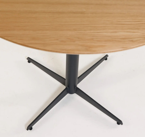 Стол Lovko Spring Натуральный дуб шпон d-80 см-4