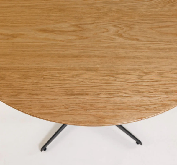 Стол Lovko Spring Натуральный дуб шпон d-80 см-5