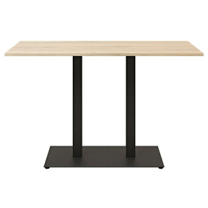 Стіл Lovko Tetra light Double Чорний метал/дуб ДСП текстура 120x70 см