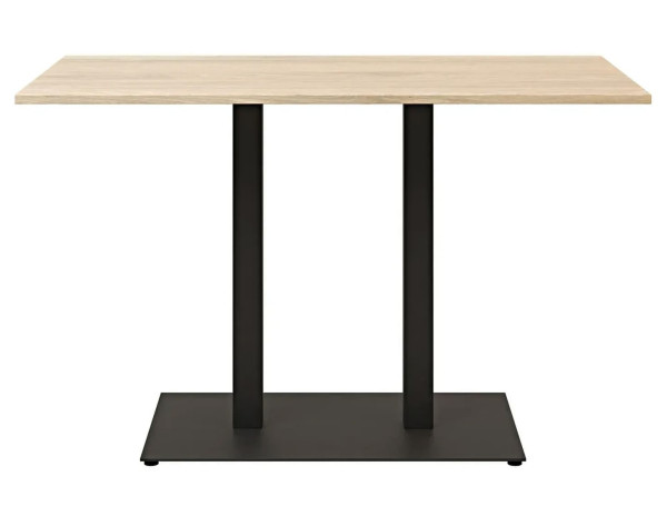 Стол Lovko Tetra light Double Черный металл/дуб ДСП текстура 120x70 см-0