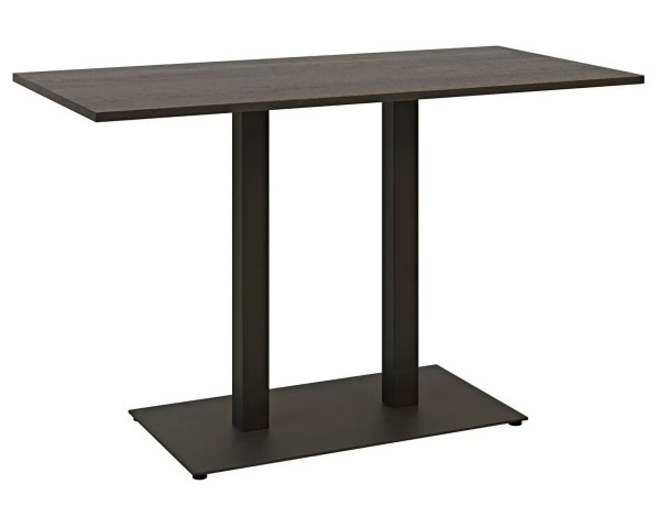 Стол Lovko Tetra light Double Черный металл/черный ДСП текстура 120x70 см-1
