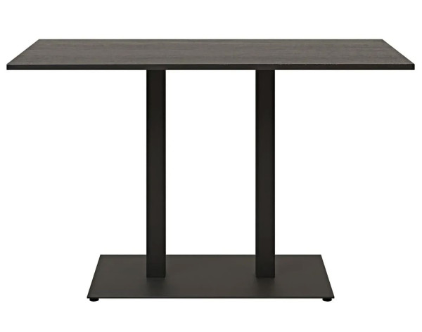 Стол Lovko Tetra light Double Черный металл/черный ДСП текстура 120x70 см-0