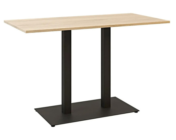 Стол Lovko Tetra light Double Черный металл/дуб ДСП текстура 120x70 см-1