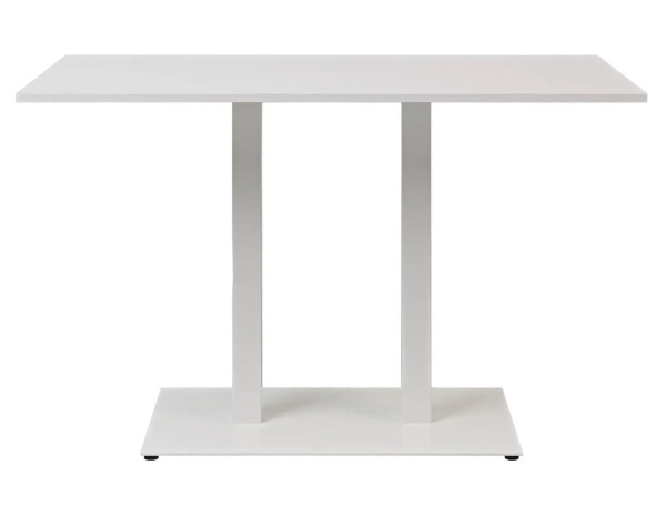 Стол Lovko Tetra light Double Белый металл/белый ДСП текстура 120x70 см-0