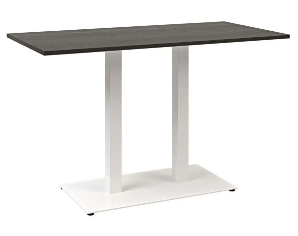 Стол Lovko Tetra light Double Белый металл/черный ДСП текстура 120x70 см-1