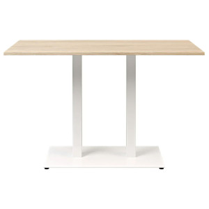 Стіл Lovko Tetra light Double Білий метал/дуб ДСП текстура 120x70 см