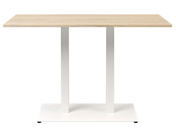 Стол Lovko Tetra light Double Белый металл/дуб ДСП текстура 120x70 см-0