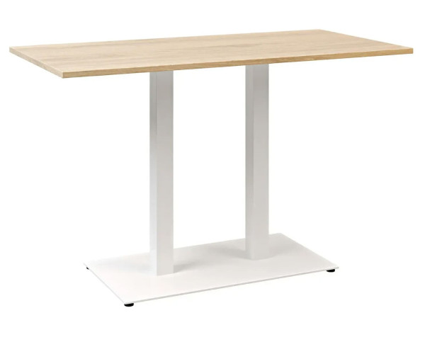 Стол Lovko Tetra light Double Белый металл/дуб ДСП текстура 120x70 см-1