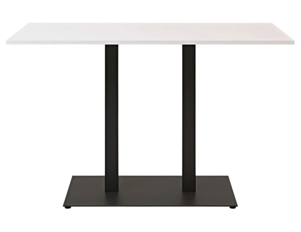 Стол Lovko Tetra light Double Черный металл/белый ДСП текстура 120x70 см-0