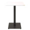 Стол Lovko Tetra light soft Черный металл/белый ДСП текстура 60x60 см-1-thumb