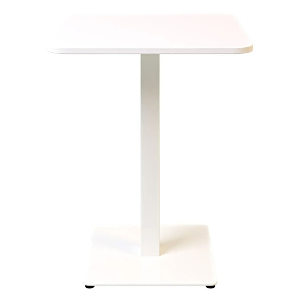 Стол Lovko Tetra light soft Белый металл/белый ДСП текстура 60x60 см-1