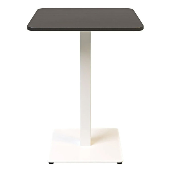 Стол Lovko Tetra light soft Белый металл/черный ДСП текстура 60x60 см-1