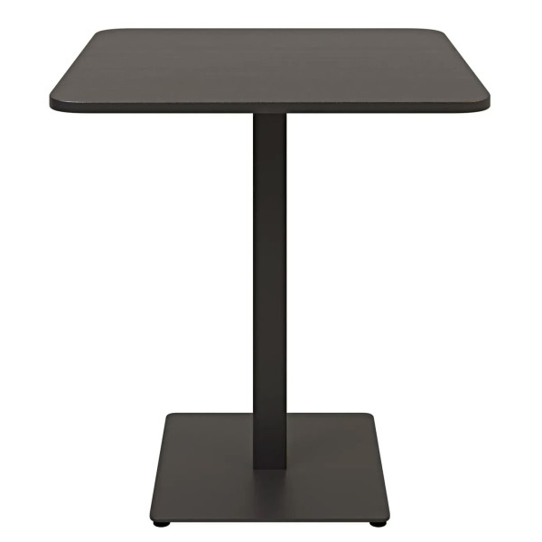 Стол Lovko Tetra light soft Черный металл/черный ДСП текстура 70x70 см-0