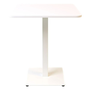 Стіл Lovko Tetra light soft Білий метал/білий ДСП текстура 70x70 см