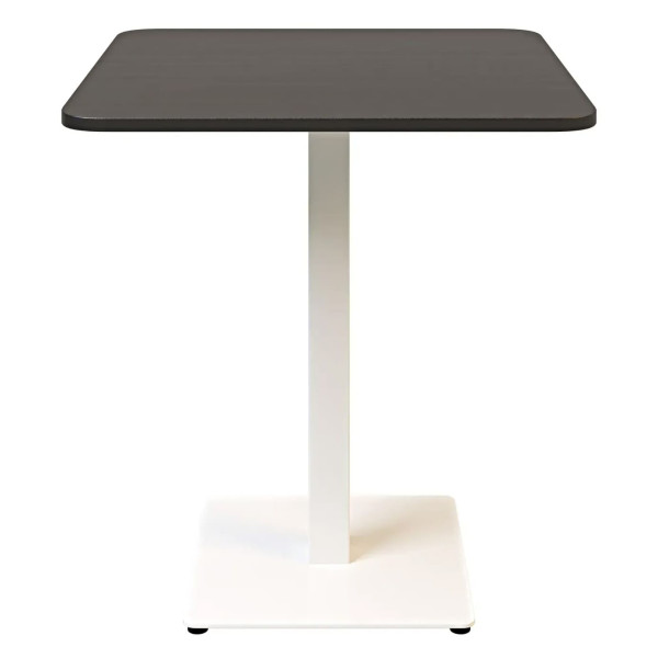 Стол Lovko Tetra light soft Белый металл/черный ДСП текстура 70x70 см-0