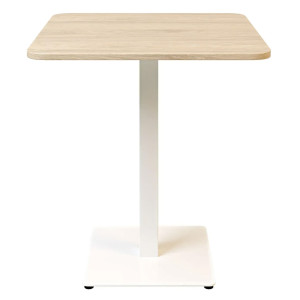Стіл Lovko Tetra light soft Білий метал/дуб ДСП текстура 70x70 см