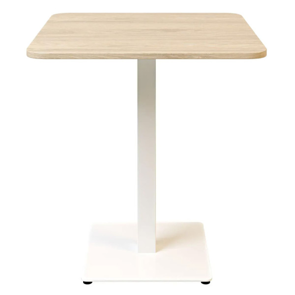 Стол Lovko Tetra light soft Белый металл/дуб ДСП текстура 70x70 см-0