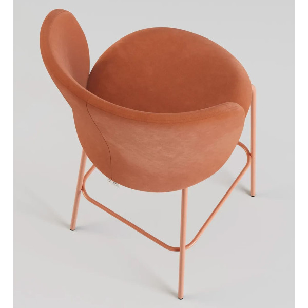 Полубарный стул Lovko Lilo Exclusive Terracotta Velvet-4