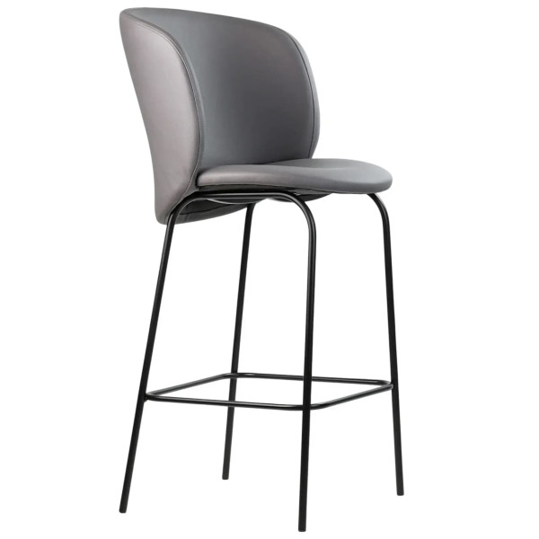 Напівбарний стілець Lovko Lilo Сірий Екошкіра-0