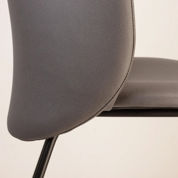 Напівбарний стілець Lovko Lilo Сірий Екошкіра-7