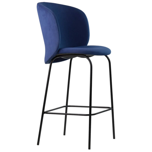 Полубарный стул Lovko Lilo Синий вельвет-0