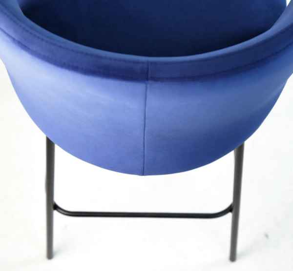 Полубарный стул Lovko Lilo Синий вельвет-8