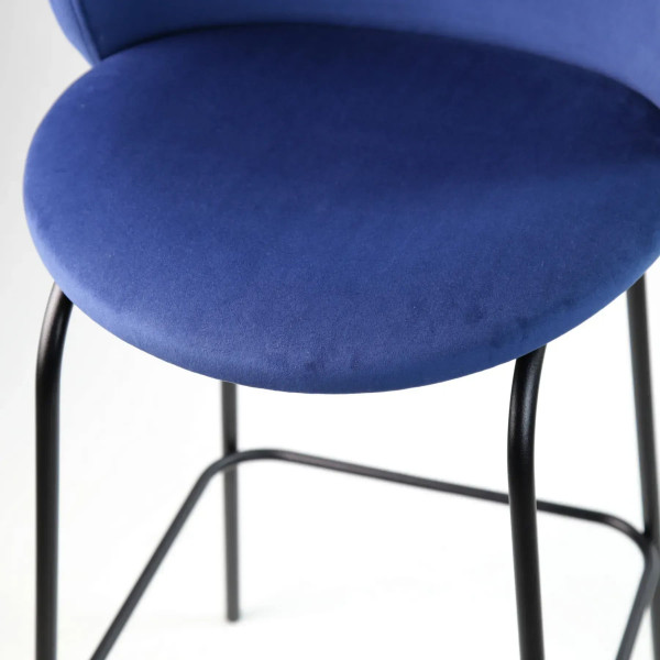 Полубарный стул Lovko Lilo Синий вельвет-5