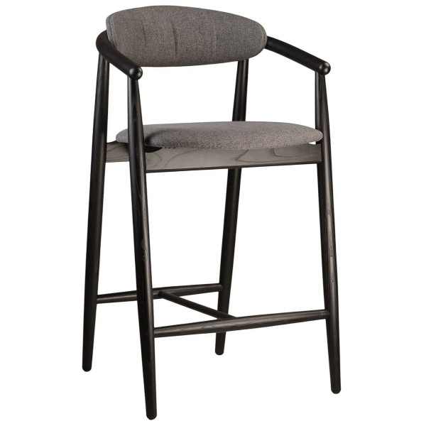 Полубарный стул Lovko Mamont Soft Черный/Austin 19-0