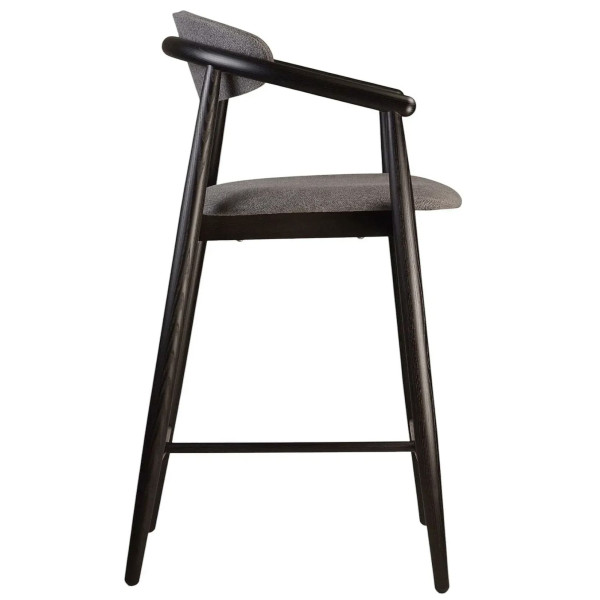 Полубарный стул Lovko Mamont Soft Черный/Austin 19-2