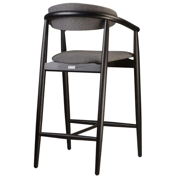 Полубарный стул Lovko Mamont Soft Черный/Austin 19-3