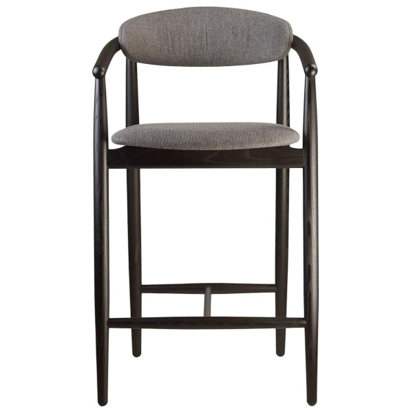 Полубарный стул Lovko Mamont Soft Черный/Austin 19-1