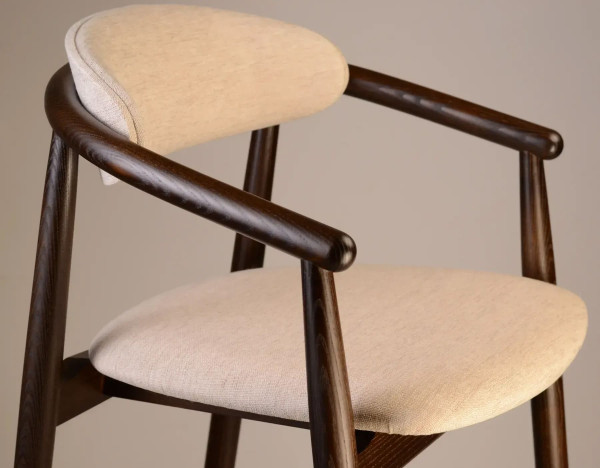 Напівбарний стілець Lovko Mamont Soft Темний горіх/Superior 02-4