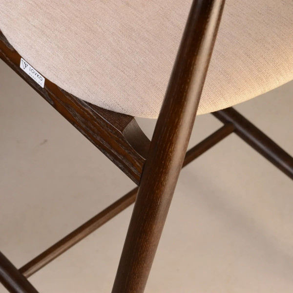 Напівбарний стілець Lovko Mamont Soft Темний горіх/Superior 02-7