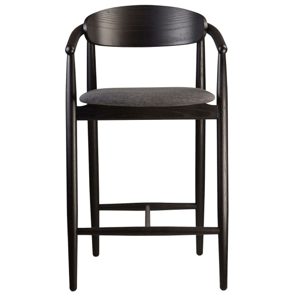 Полубарный стул Lovko Mamont semi-soft Черный/superior 19-1