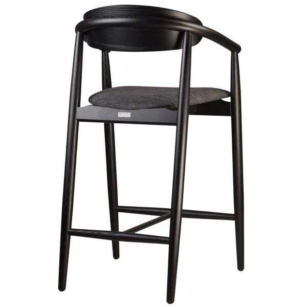 Полубарный стул Lovko Mamont semi-soft Черный/superior 19-3