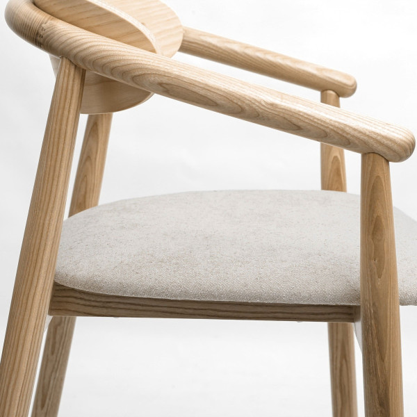 Полубарный стул Lovko Mamont semi-soft Натуральный ясень/Magenta 13-7