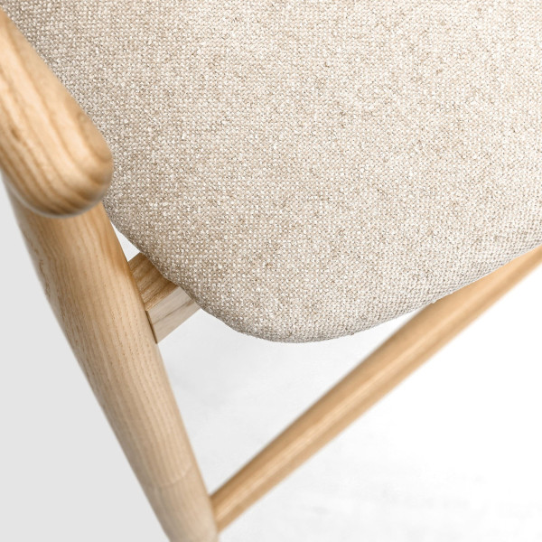 Полубарный стул Lovko Mamont semi-soft Натуральный ясень/Magenta 13-6